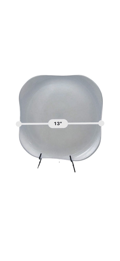 Russel Wright Steubenville Gray Ceramic Platter Mid-Century Modern 13" Square