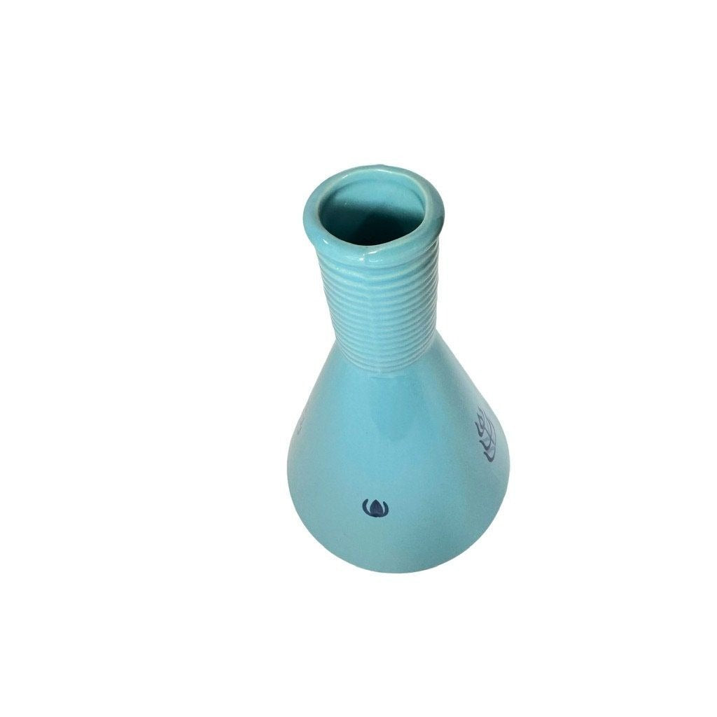 Cameron Clay Corbin Blue Tulip Robin Egg Blue Decanter