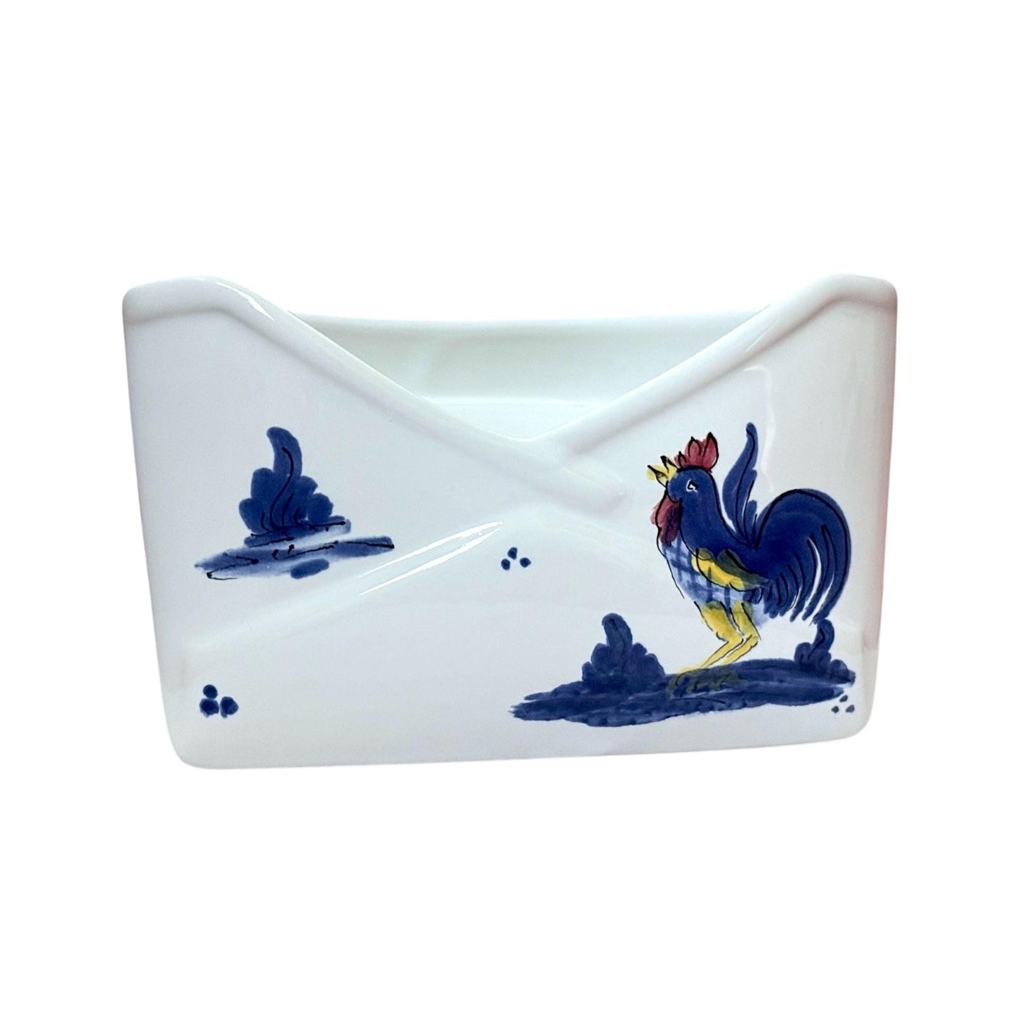 Ceramic Envelope Shaped Mail Holder By Anna Maioliche Made In Italy