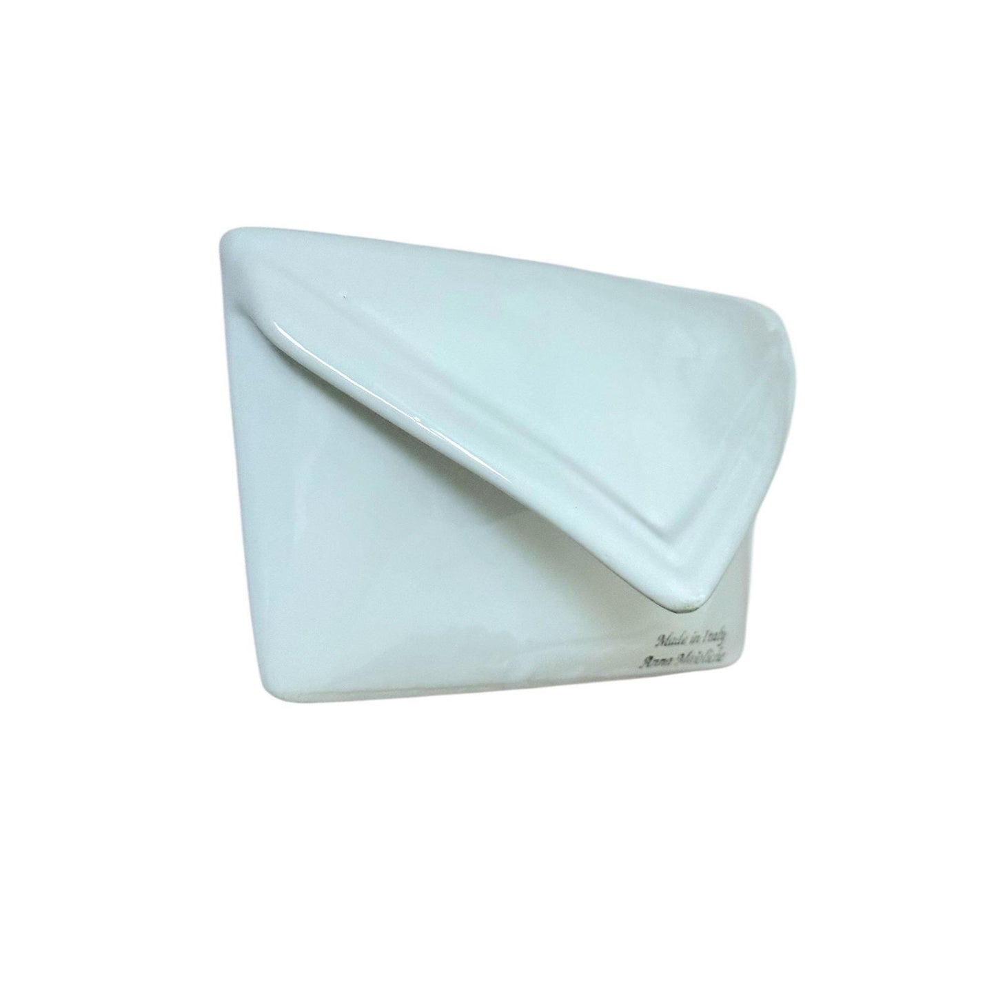Ceramic Envelope Shaped Mail Holder By Anna Maioliche Made In Italy