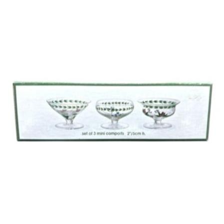 Portmeirion Botanic Garden Hand-Painted Glass Mini Compote