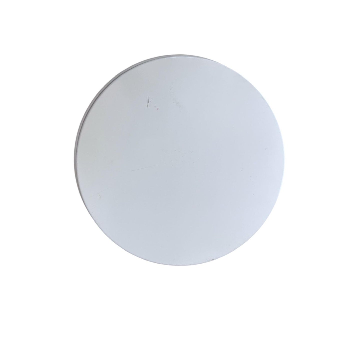 Edgar Watkins White Round Tray With Yellow Sunburst Design