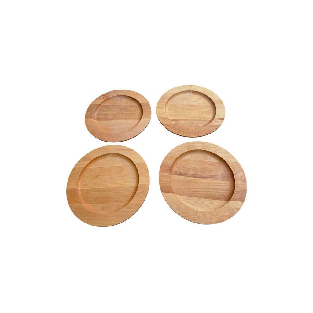 Williams-Sonoma John McLeod Vermont Cherry Wood Charger Plates Set Of 4