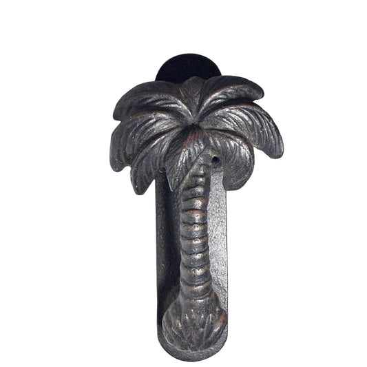 Cast Iron Palm Tree Door Knocker 6" Tropical Decorative Hardware
