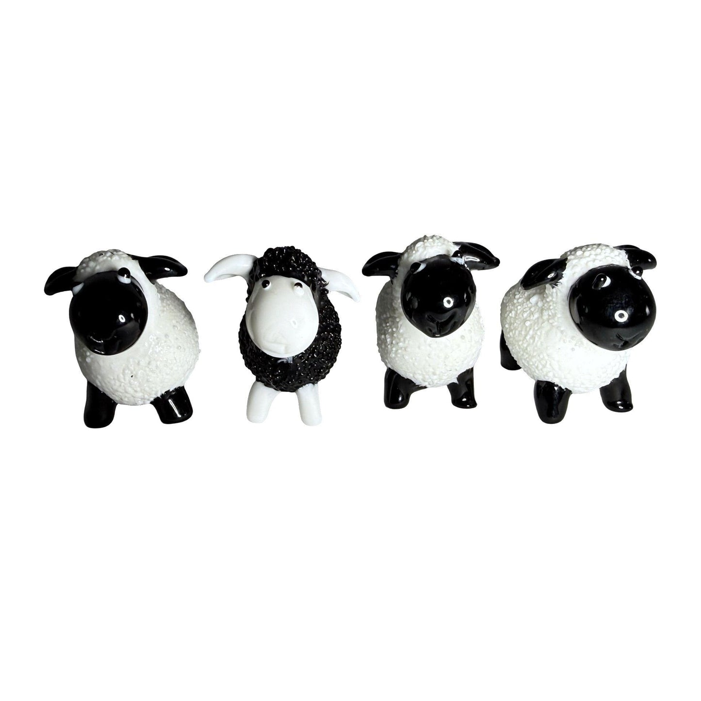 Pier 1 Imports Hand Blown Glass Sheep Figurines Set Of 4 Aidan Liam Finn Bartley