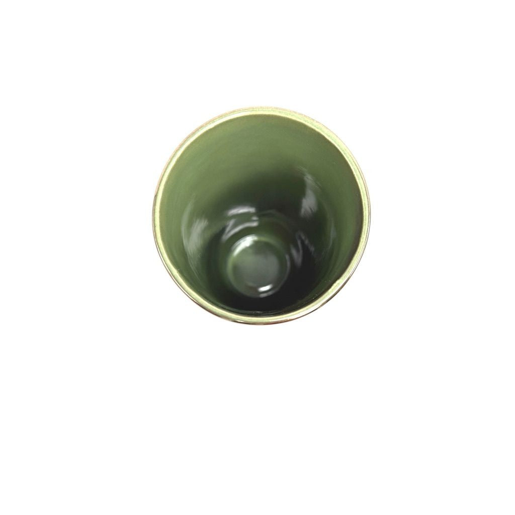 Vintage Green & Gold Apothecary/Urn Grape Motif By Vee Jackson San Gabriel California