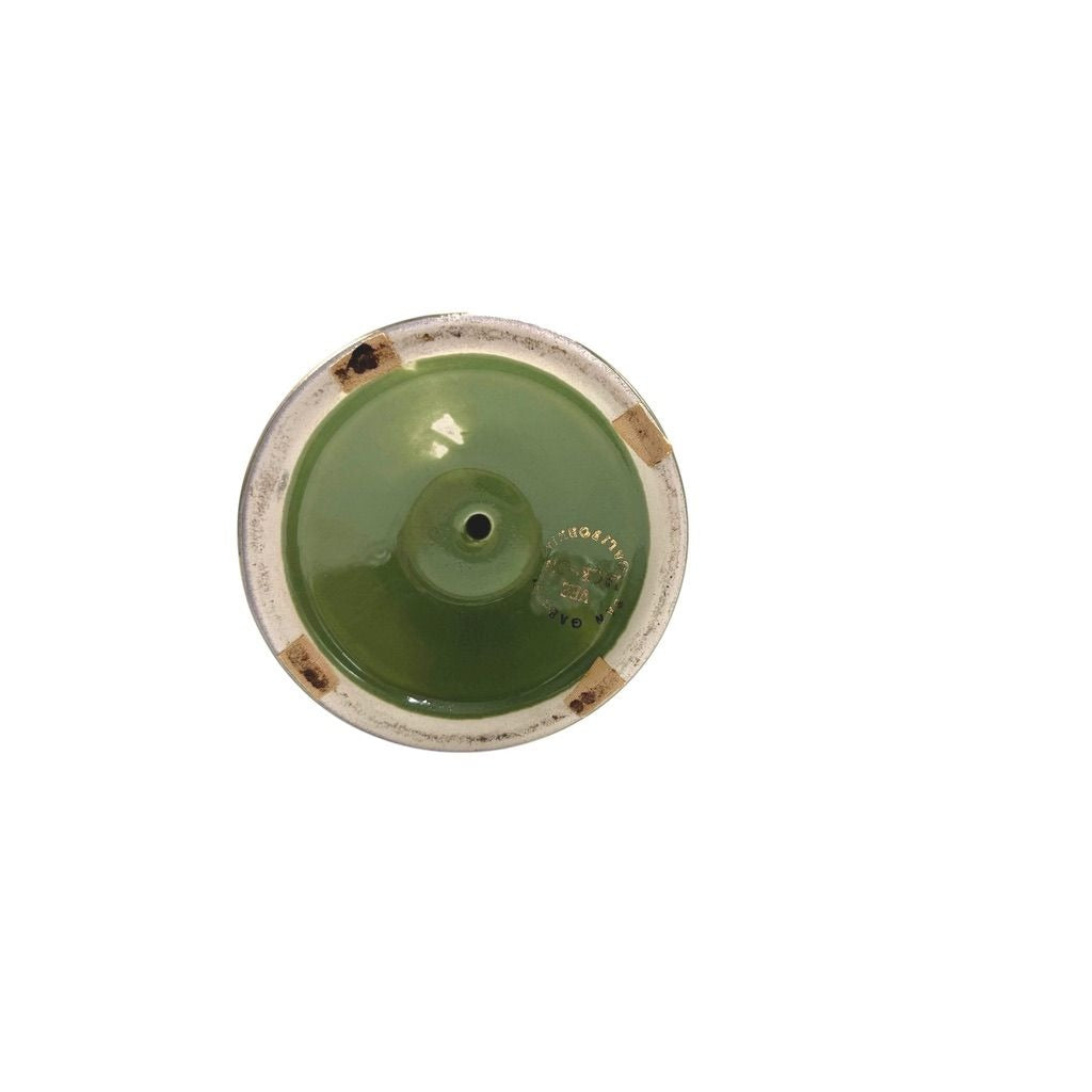 Vintage Green & Gold Apothecary/Urn Grape Motif By Vee Jackson San Gabriel California