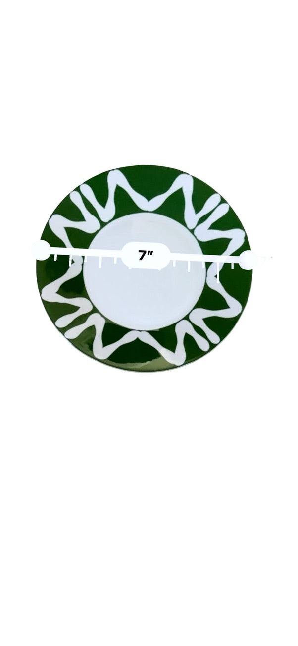 New Florida Green saucer measuring approximately 7 inches