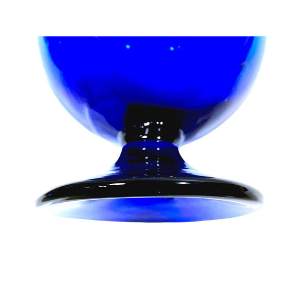 Rare and Unique Blue Tear Catcher Vase (Ashkdan) - Swan Neck 12" Vase