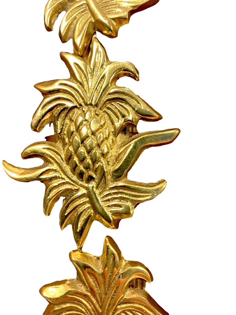 Vintage Williamsburg Brass Pineapple Napkin Rings - Set of 4