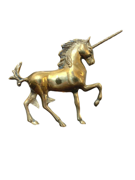 Vintage Brass Unicorn By Leonard Co