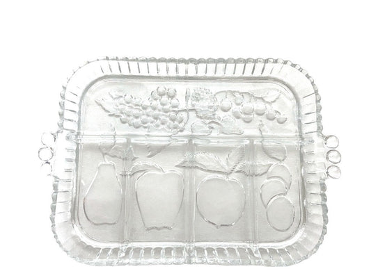 1960's Indiana Glass Company, “Presentations: The Crystal Collection&quot; 5-Part Relish Tray