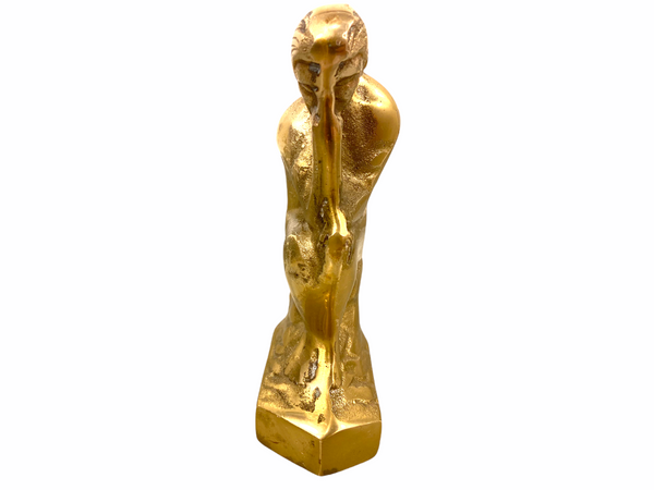 Vintage Brass The Thinker (Thinking Man) Figurine