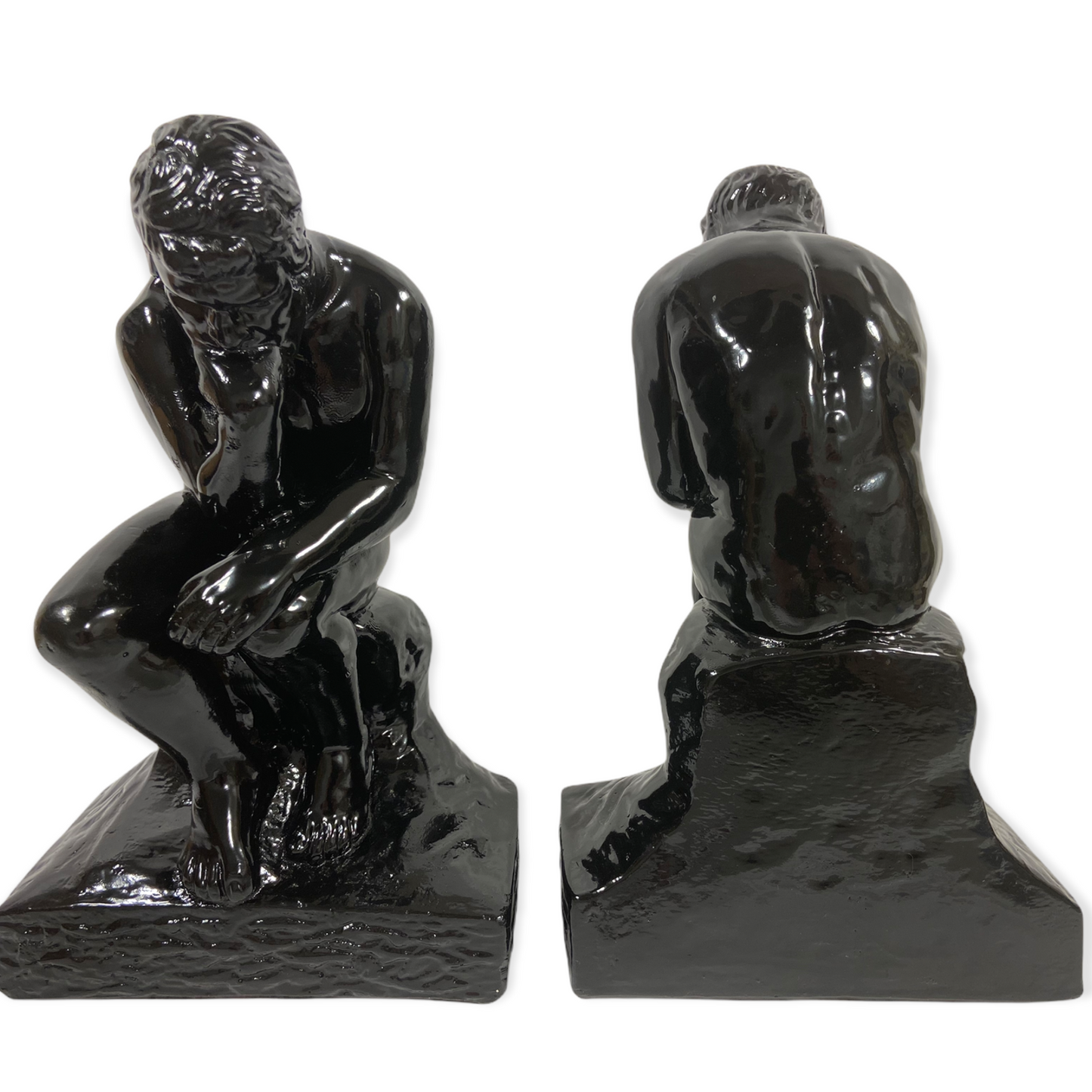 Vintage The Thinker Bookends